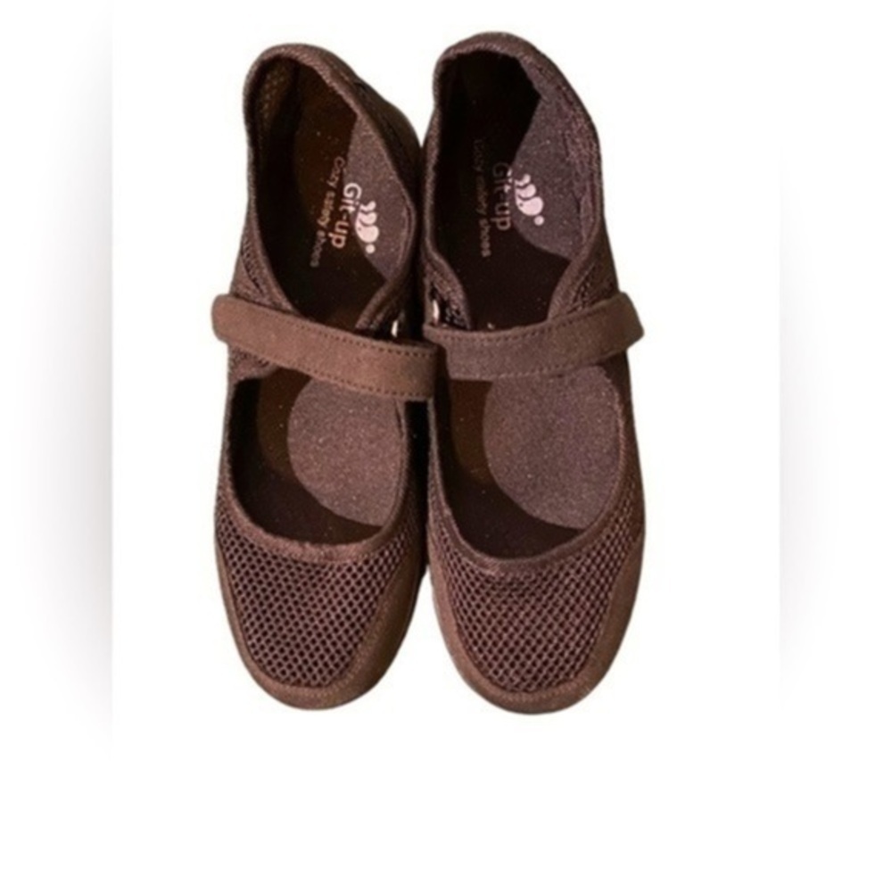 Git Up Cozy Safety Walking Shoes Black Mary Jane Women’s Casual Comfort Sz 9.5‌